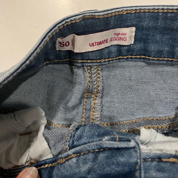 So Juniors skinny jeans denim high rise jegging size 5 fashion pants bottoms - Picture 2 of 5